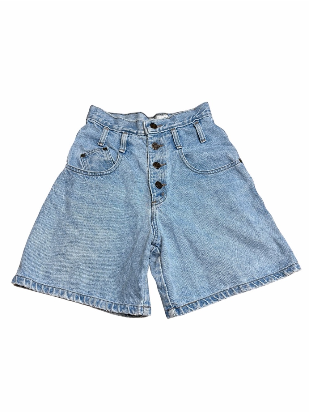 Vintage The Beverly Hills Denim Company High Rise Button Fly Shorts | Size 3